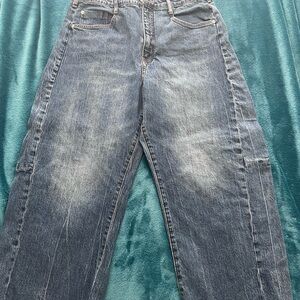 Pilcro Blue Flare & Wide Leg Jeans